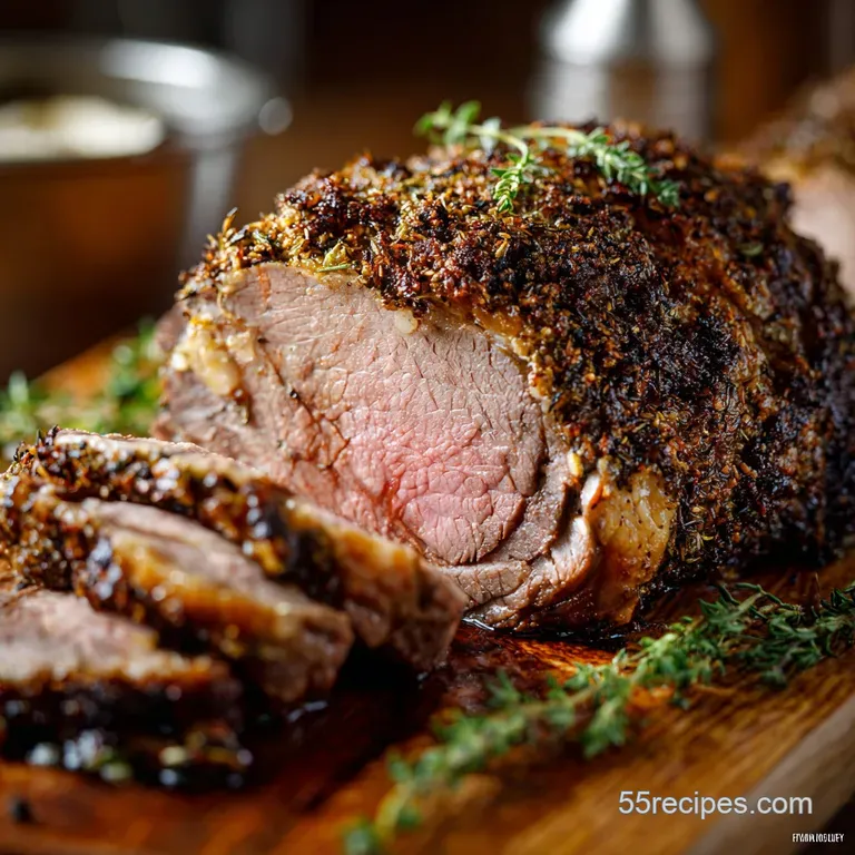 Oven Roast: the Definitive Guide to Perfect Herb-Crusted Roast Beef presentation