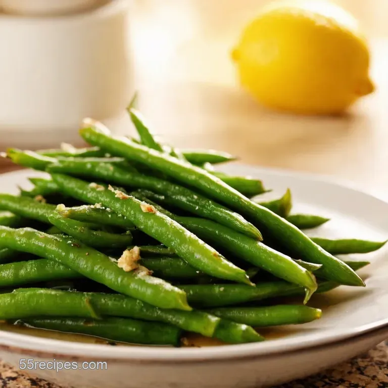Perfectly Blanched Green Beans with Lemongarlic Butter presentation