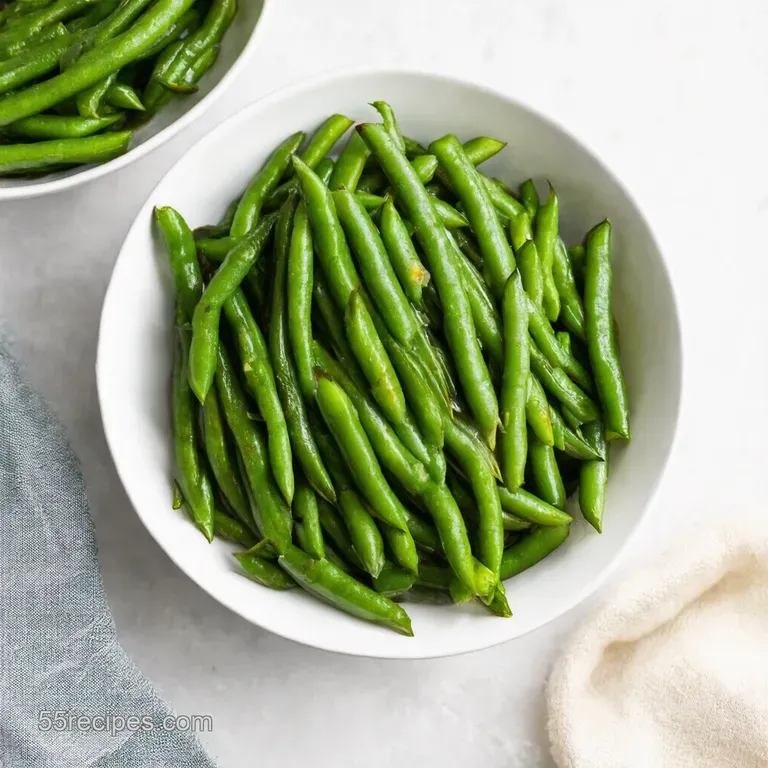 Perfectly Blanched Green Beans with LemonGarlic Butter