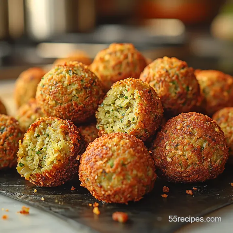 Perfectly Crispy Falafel Balls A Taste of the Middle East presentation