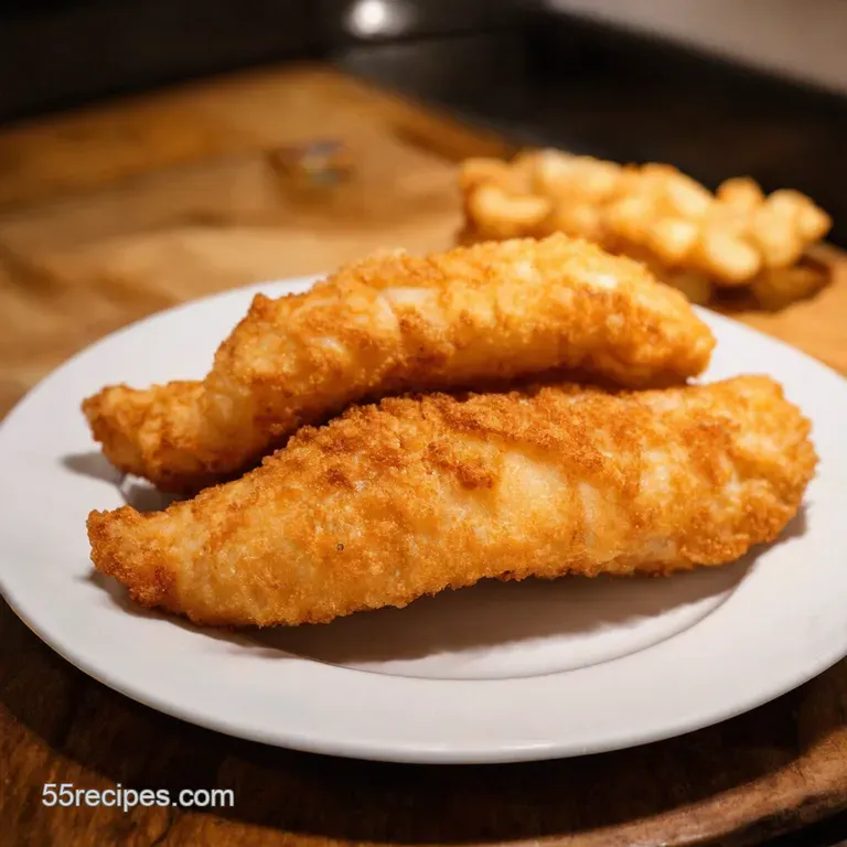 Perfectly Crispy Pubstyle Fish Fry presentation