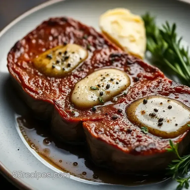 Perfectly Pan-Seared 6 oz Filet Mignon with Garlic Herb Butter