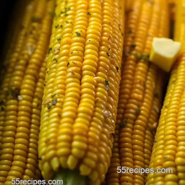 Perfectly Roasted Corn on the Cob presentation