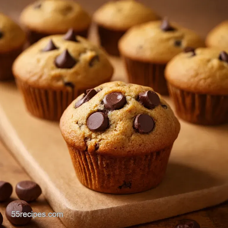 PintSized Perfection Classic Chocolate Chip Mini Muffins presentation