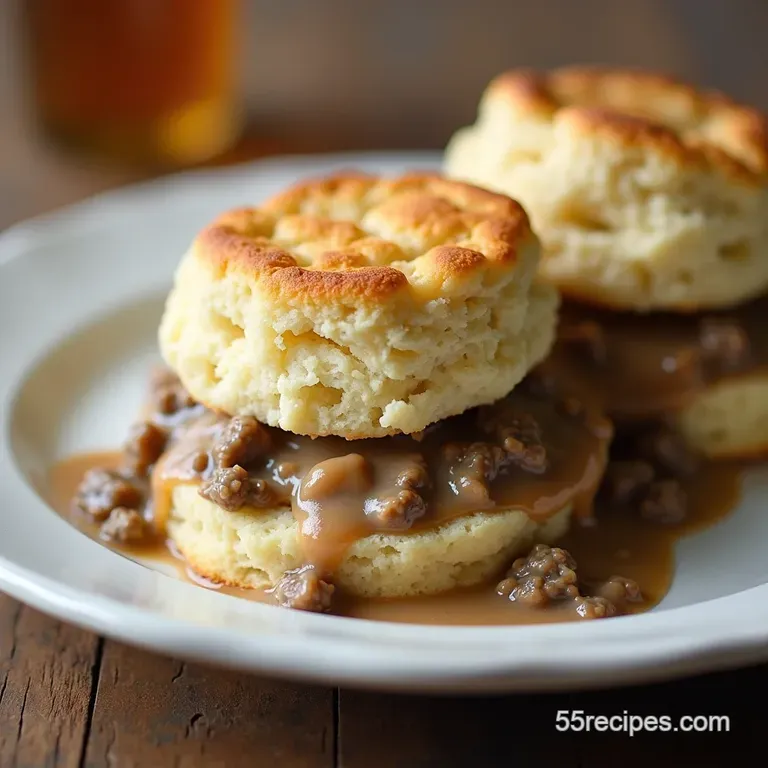 Foolproof Pioneer Woman Biscuits and Gravy Recipe Rees Reign Fluffy Buttermilk Biscuits with Rich Peppery Sausage Gravy
