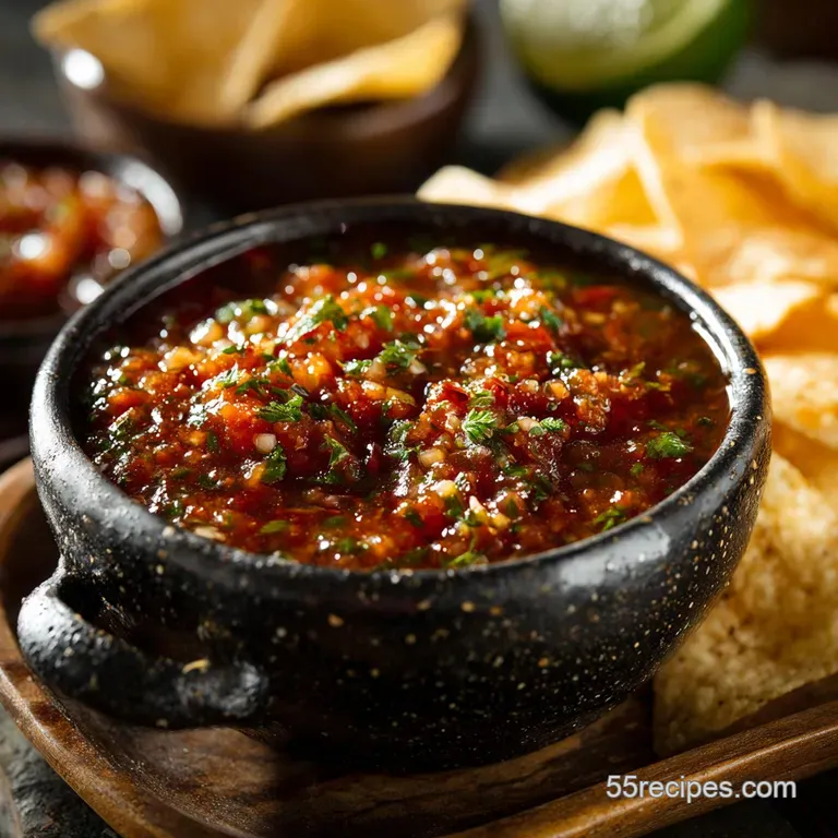 Rees Rustic Ranch Roasted Salsa Deep Smokey and Ready for a Crowd presentation