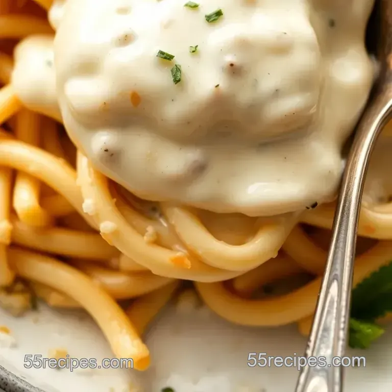 Quick Dairy-Free Alfredo Sauce Delight presentation