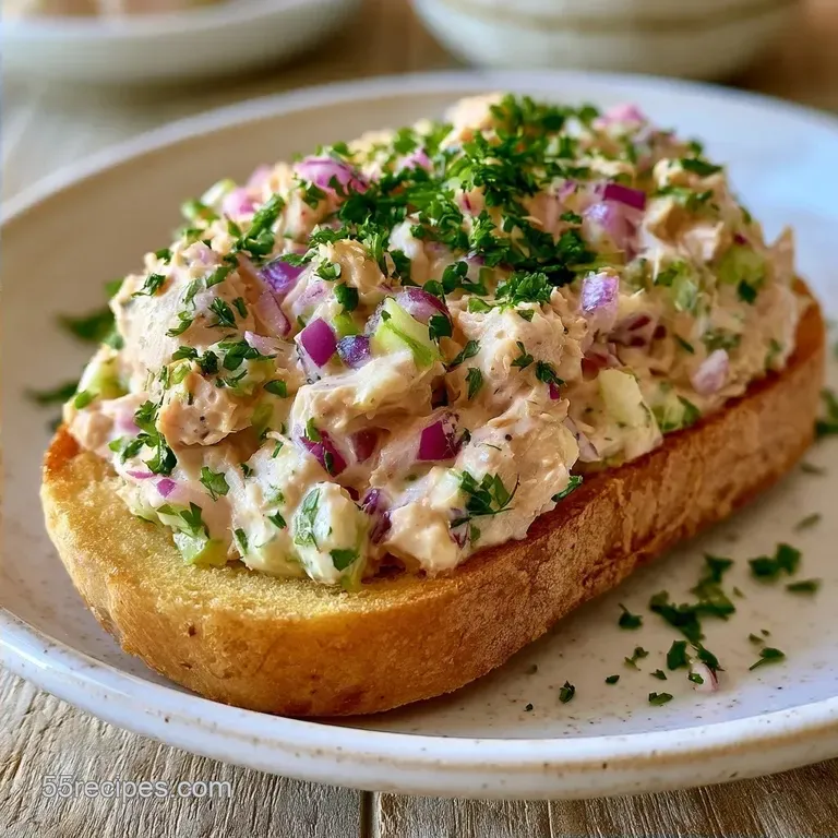 Quick Open Faced Tuna Sandwich in 15 Minutes