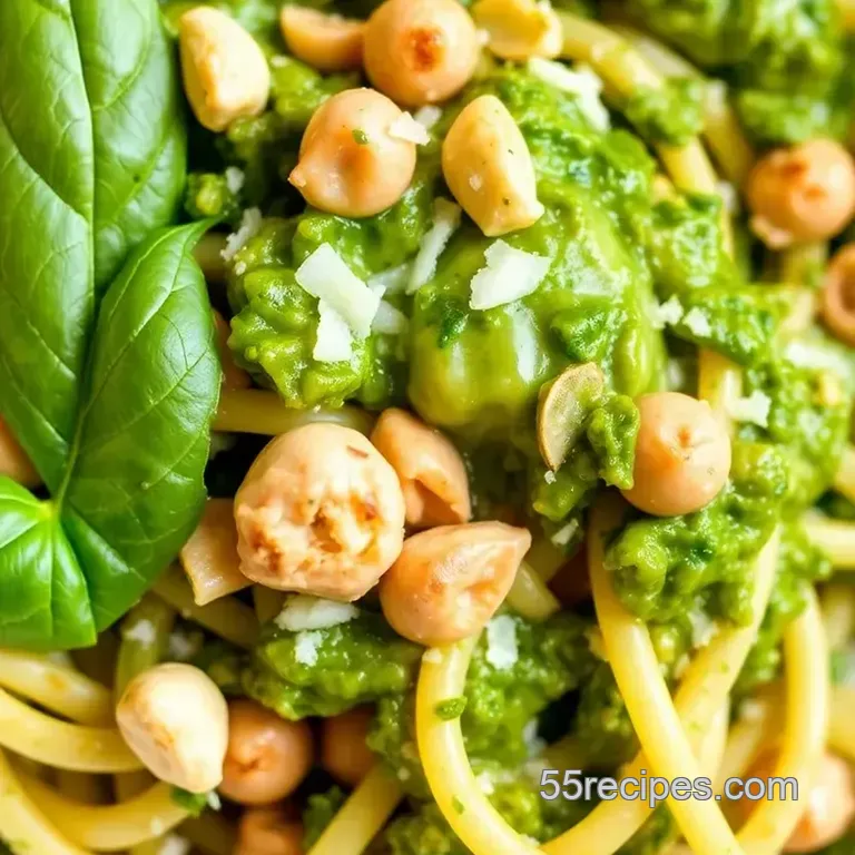 Quick Pesto Langostino Delight presentation