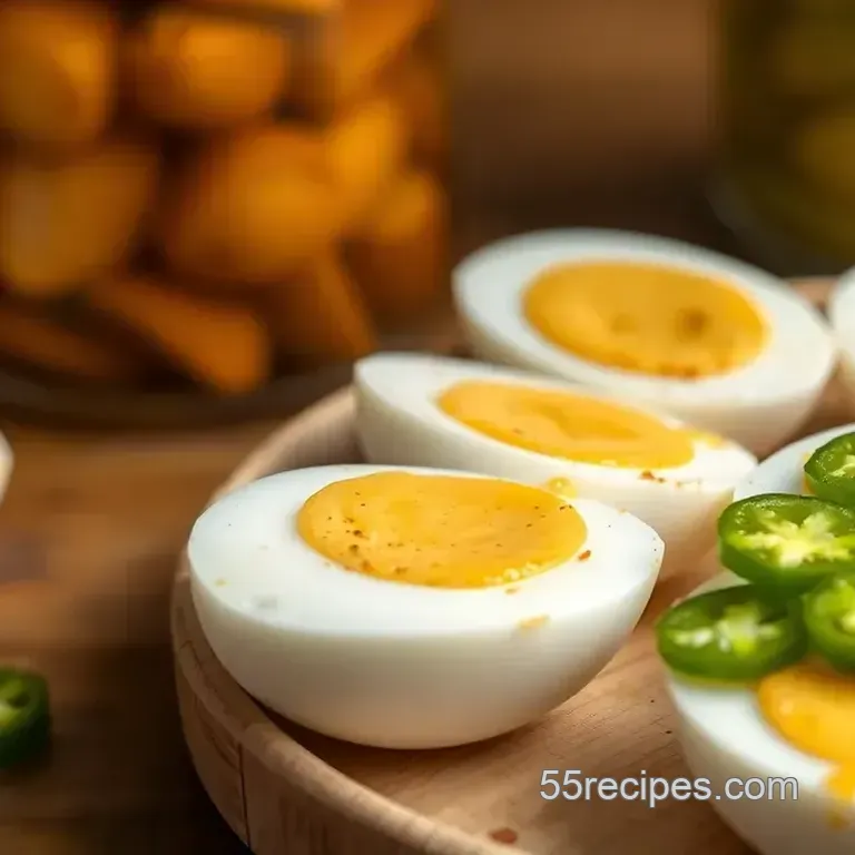 Quick Pickled Eggs with Spicy Jalapeño Flavor