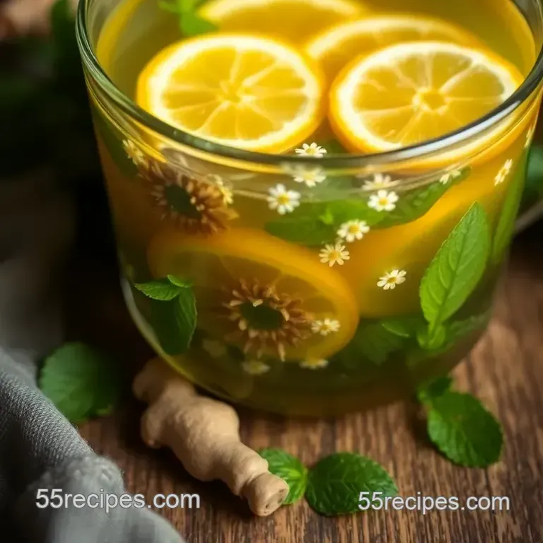 Rainbow Herbal Infusion Labor Aid Recipe presentation