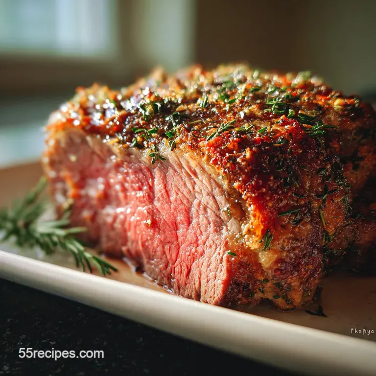 Roast in the Oven Recipe with Garlic and Herbs