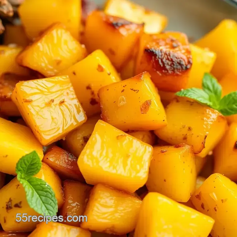 Roast Pineapple Chunks Sweet & Caramelized
