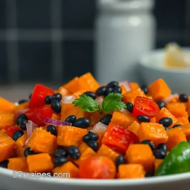 Roasted Sweet Potato Salad with Honey-Lime Dressing