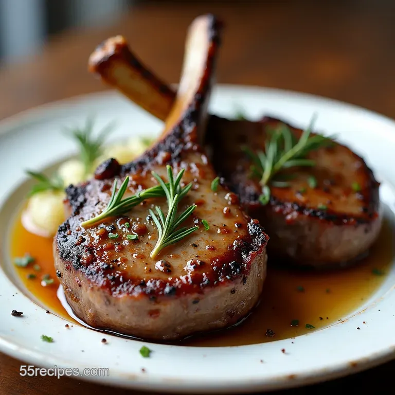 Rustic Lamb Shoulder Chops with Rosemary Garlic