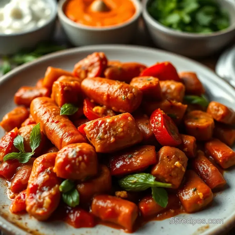 Sausage and Peppers: An Italian-American Classic presentation