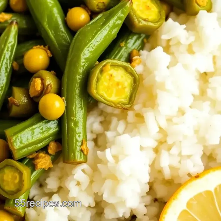 Saut&eacute;ed Okra: Zesty Yellow Curry Twist presentation