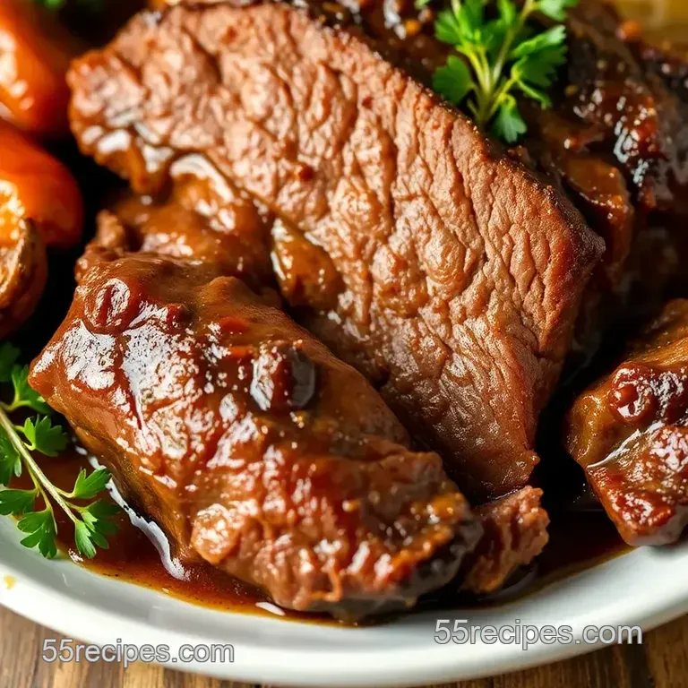 Savor Braised Angus Beef Brisket Delight presentation