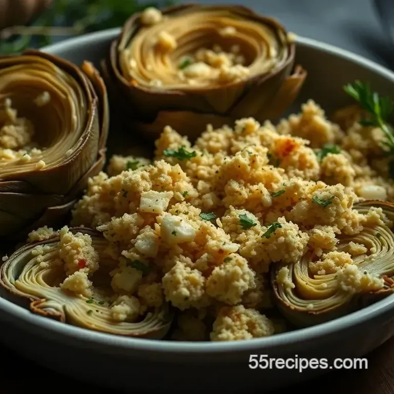 Savory Baked Artichokes with Garlic and Parmesan