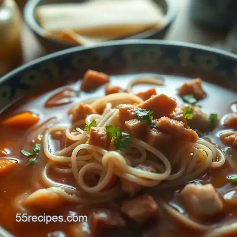 Savory Bun Moc: Vietnamese Pork Noodle Soup