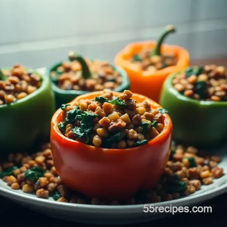 Savory Lentil and Spinach Stuffed Peppers – Alpha Gal Approved!