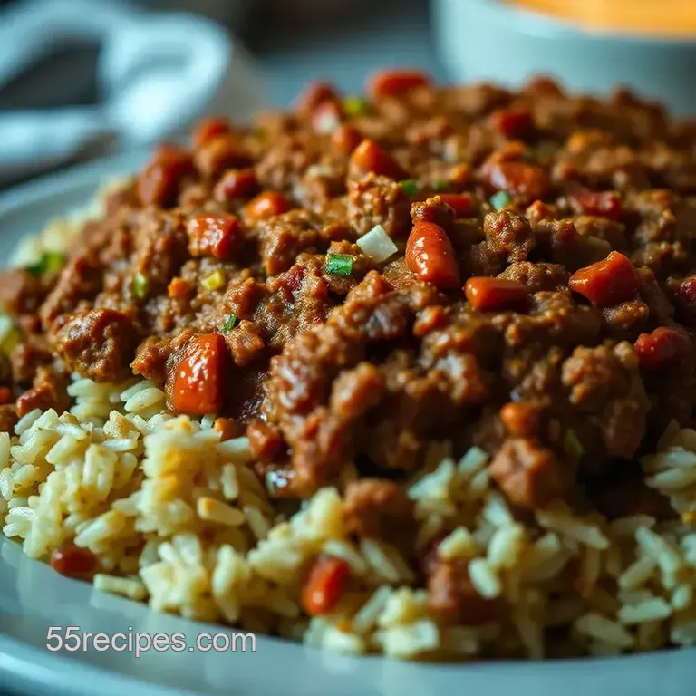 Savory Meatloaf with Rice – A Comforting Classic presentation