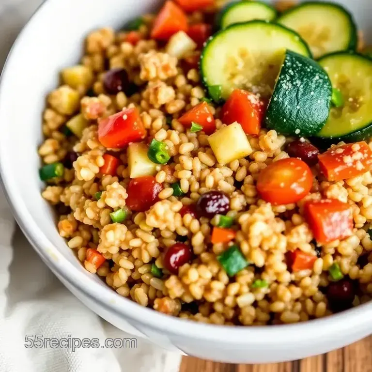 Savory Quinoa Breakfast Bowl presentation