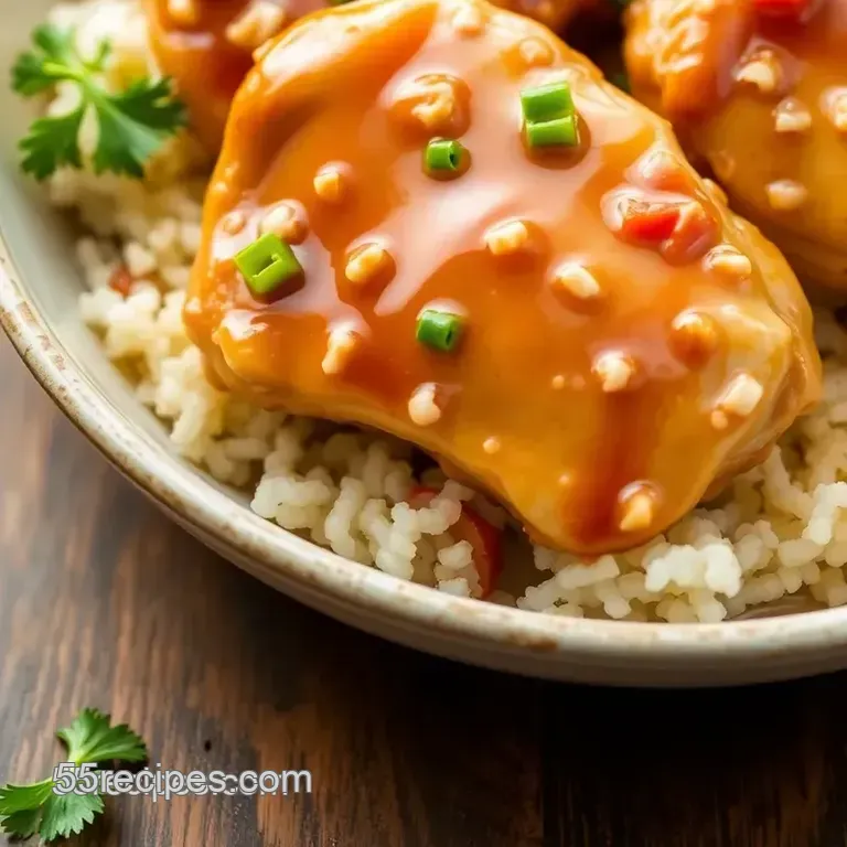 Savory Soy-Glazed Chicken with White Soy Sauce presentation