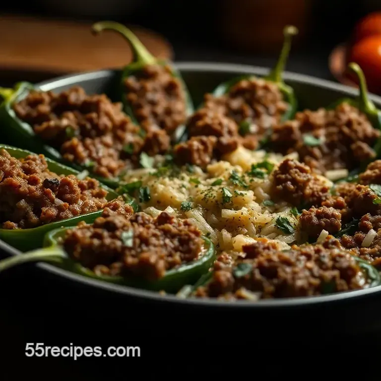 Savory Stuffed Long Hot Peppers