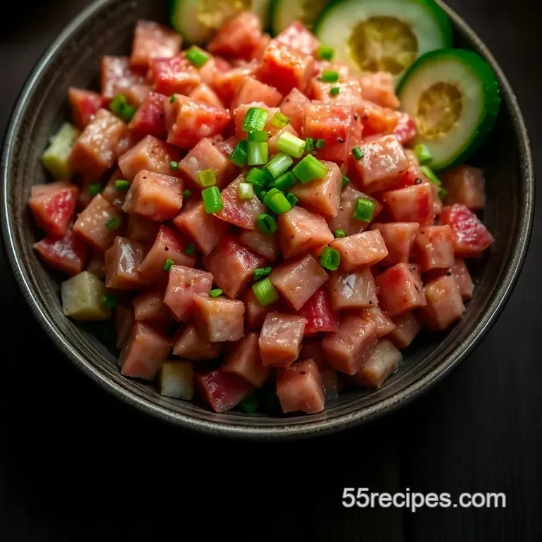 Savory Yellowfin Poke Bowl: a Taste of the Hawaiian Islands presentation