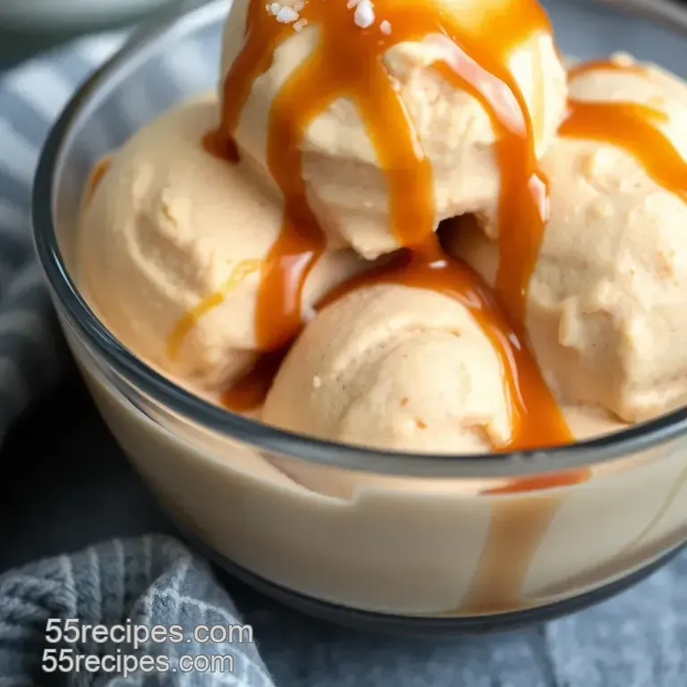 Scrumptious Salted Caramel Gelato presentation