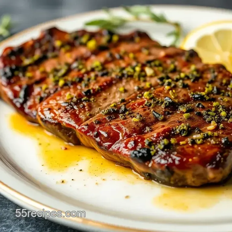 Sear Sirloin Steak with Flavorful Herb Crust