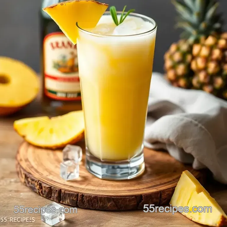 Shake Brandy Pineapple Delight presentation