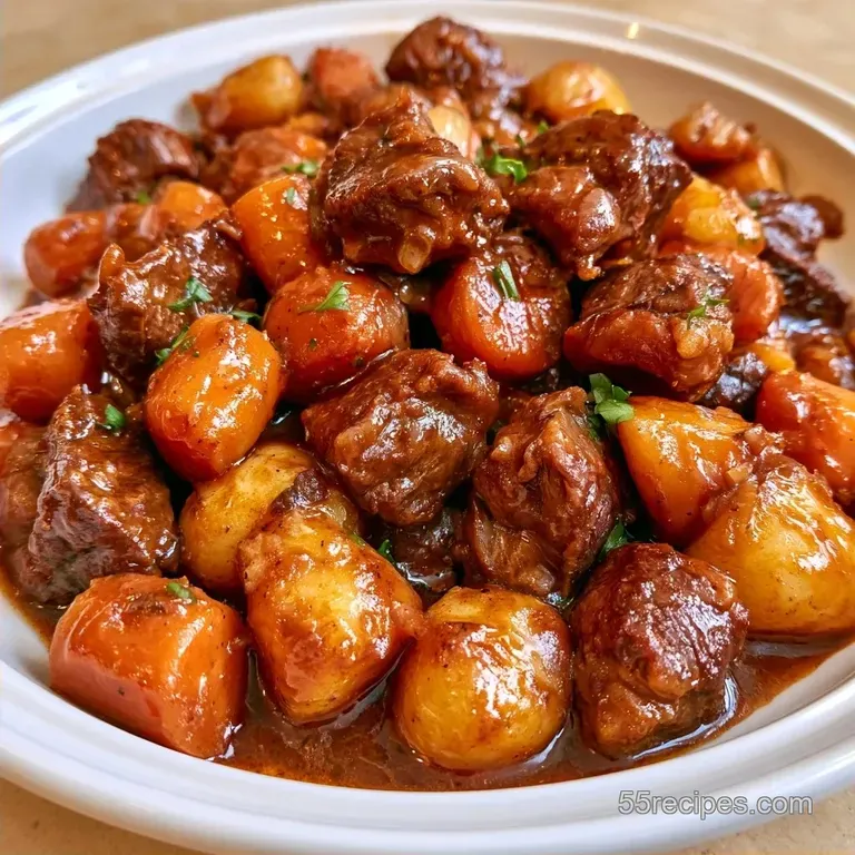 Hearty Simmered Beef Stew with Grape: Rich