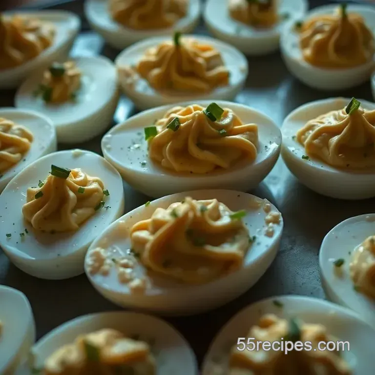 Smoked Deviled Eggs with a Creamy Whipped Filling