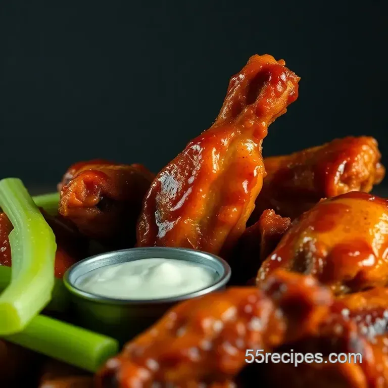 Smoky & Crisp Chicken Wings with Tangy Buffalo Sauce