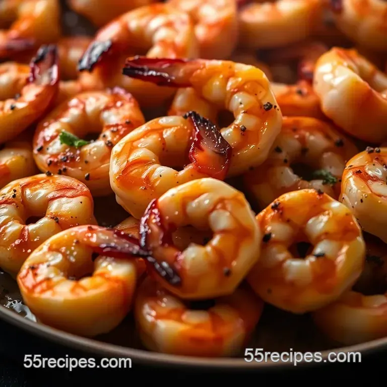 Smoky & Savory Pellet Grilled Shrimp presentation
