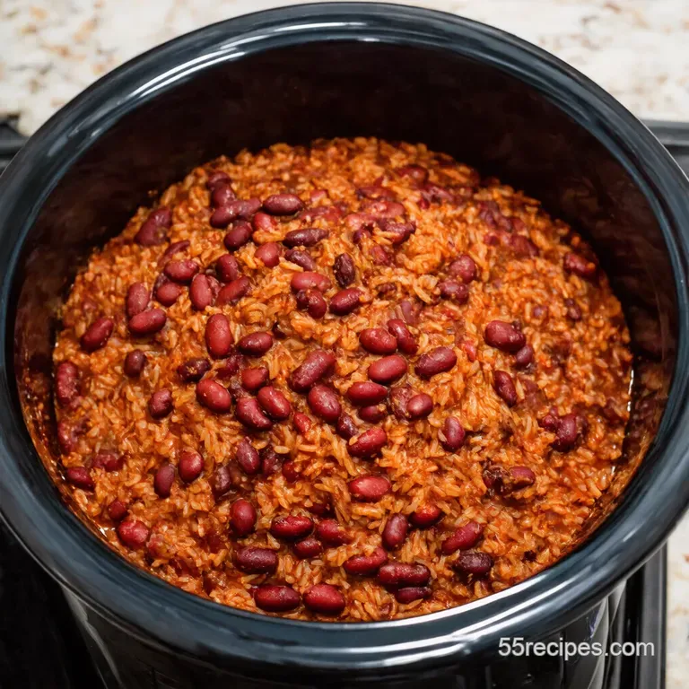 Soulful Slow Cooker Red Beans and Rice Louisiana Comfort Food Made Easy presentation