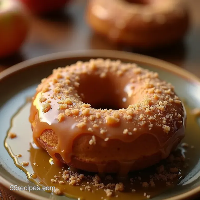Autumn Glory Oldfashioned Apple Cider Donuts with a Spiced Glaze presentation