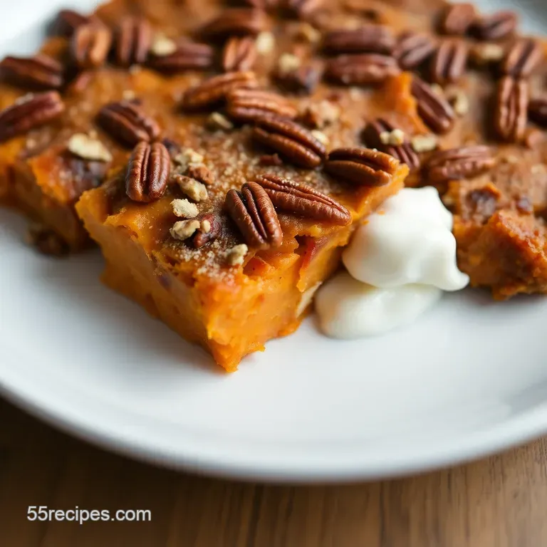 Spiced Pecan & Bourbon Sweet Potato Casserole