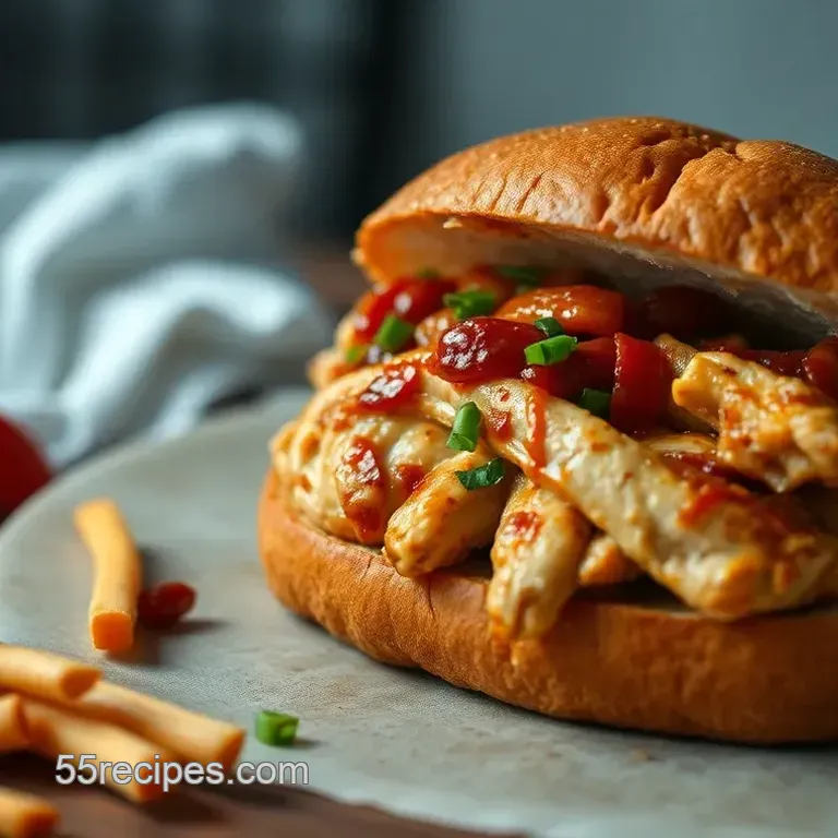 Spicy Chipotle Chicken Sandwich with Avocado Crema