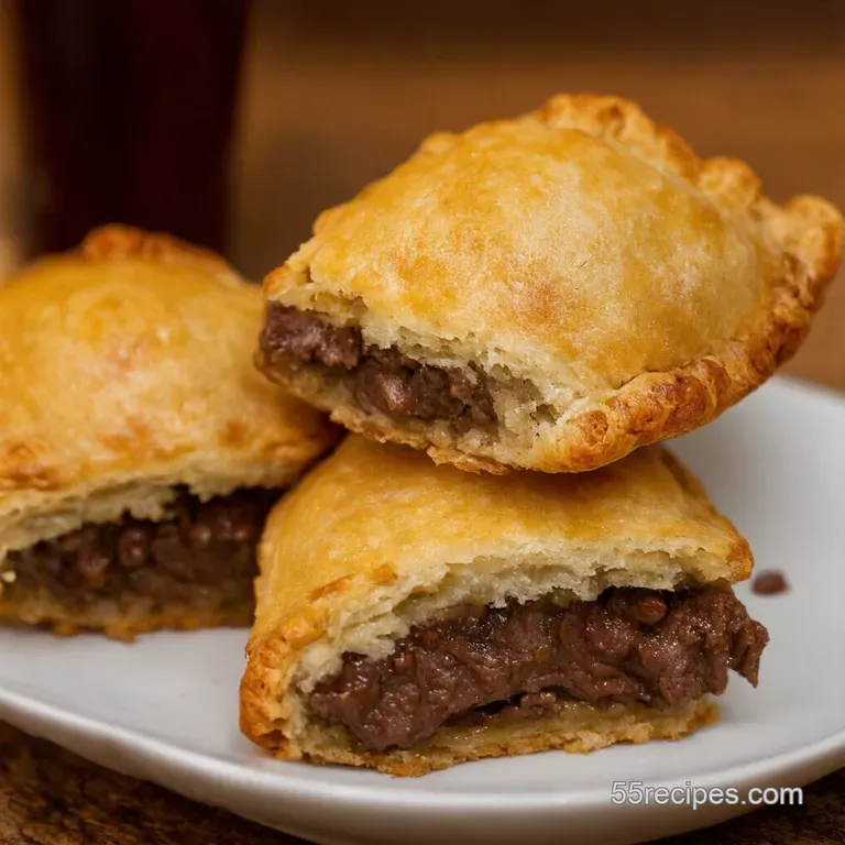 Steak Stout Hand Pies presentation