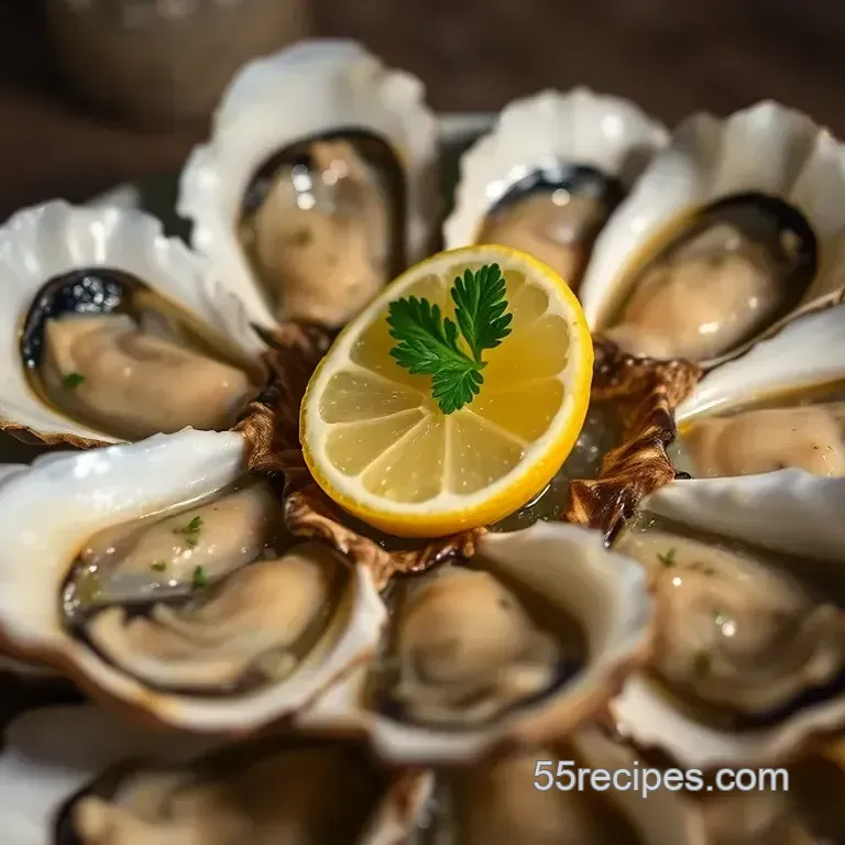 Steamed Oysters with Garlic Butter & Lemon