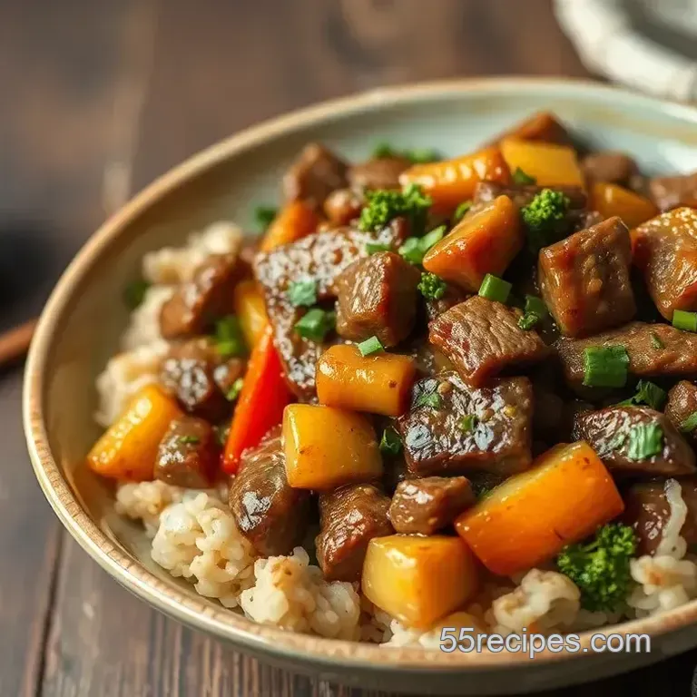 My Easy Stir Fry Pepper Beef with Crunchy Veggies