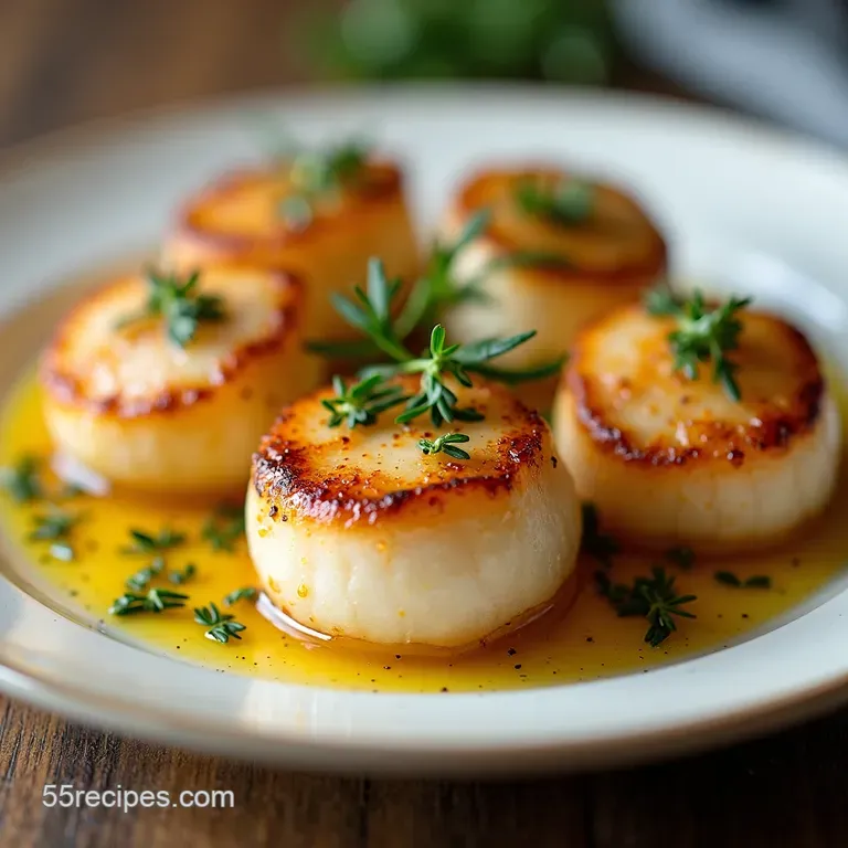 Easy Oven Roasted Scallops with Brown Butter Thyme