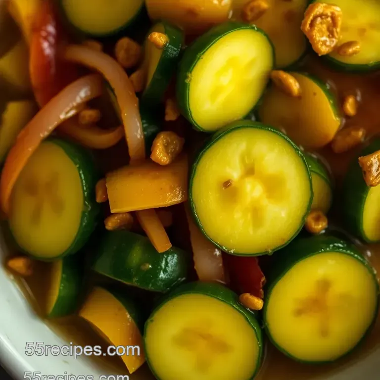 Sweet and Tangy Bread & Butter Pickled Cucumbers presentation