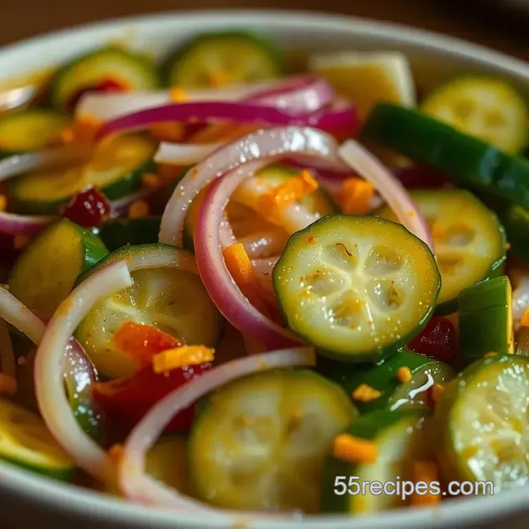 Sweet and Tangy Bread & Butter Pickled Cucumbers