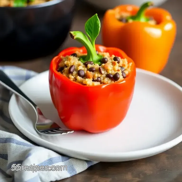 Sweet Pepper: 5 Easy Ways to Enjoy Stuffed Quinoa Delight! presentation