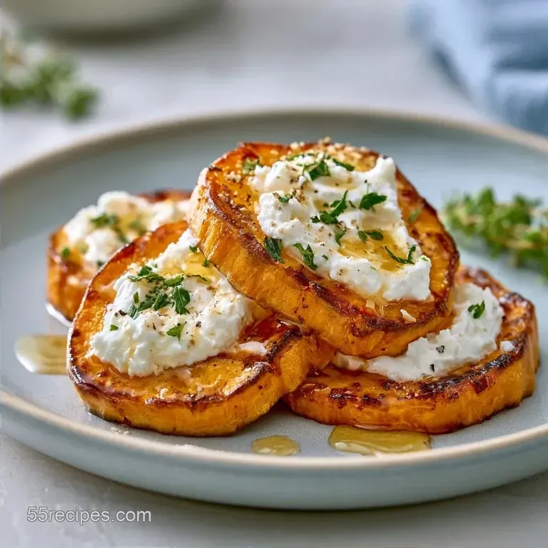 Sweet Potato Crostini with Honey-Whipped Goat Cheese