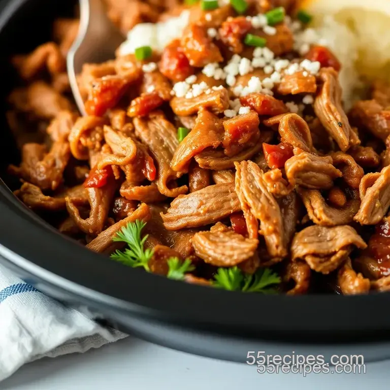 Sweet & Smoky Crockpot Pulled Pork Sandwiches presentation